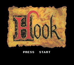 Hook title screen for Sega Mega Drive